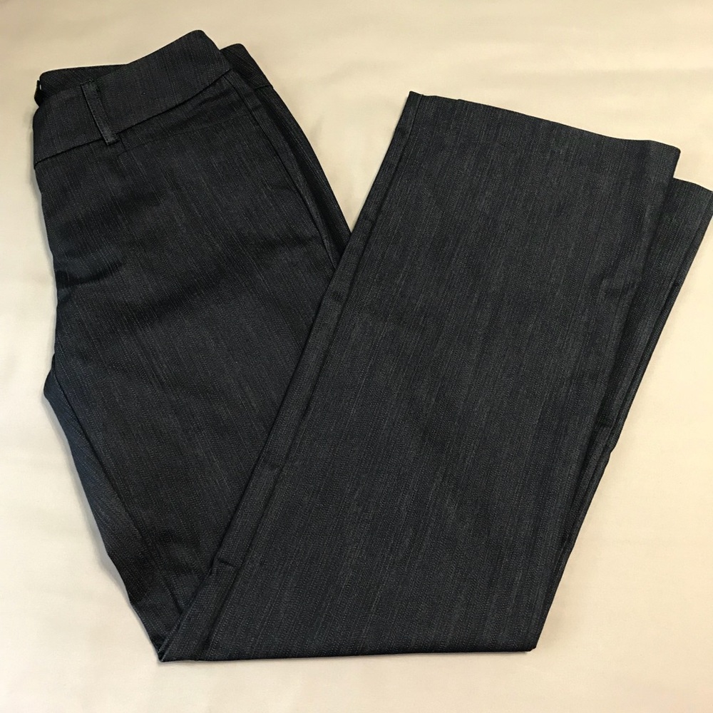 Bootcut denim-like dress pants